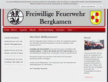 Tablet Screenshot of feuerwehr-bergkamen.de